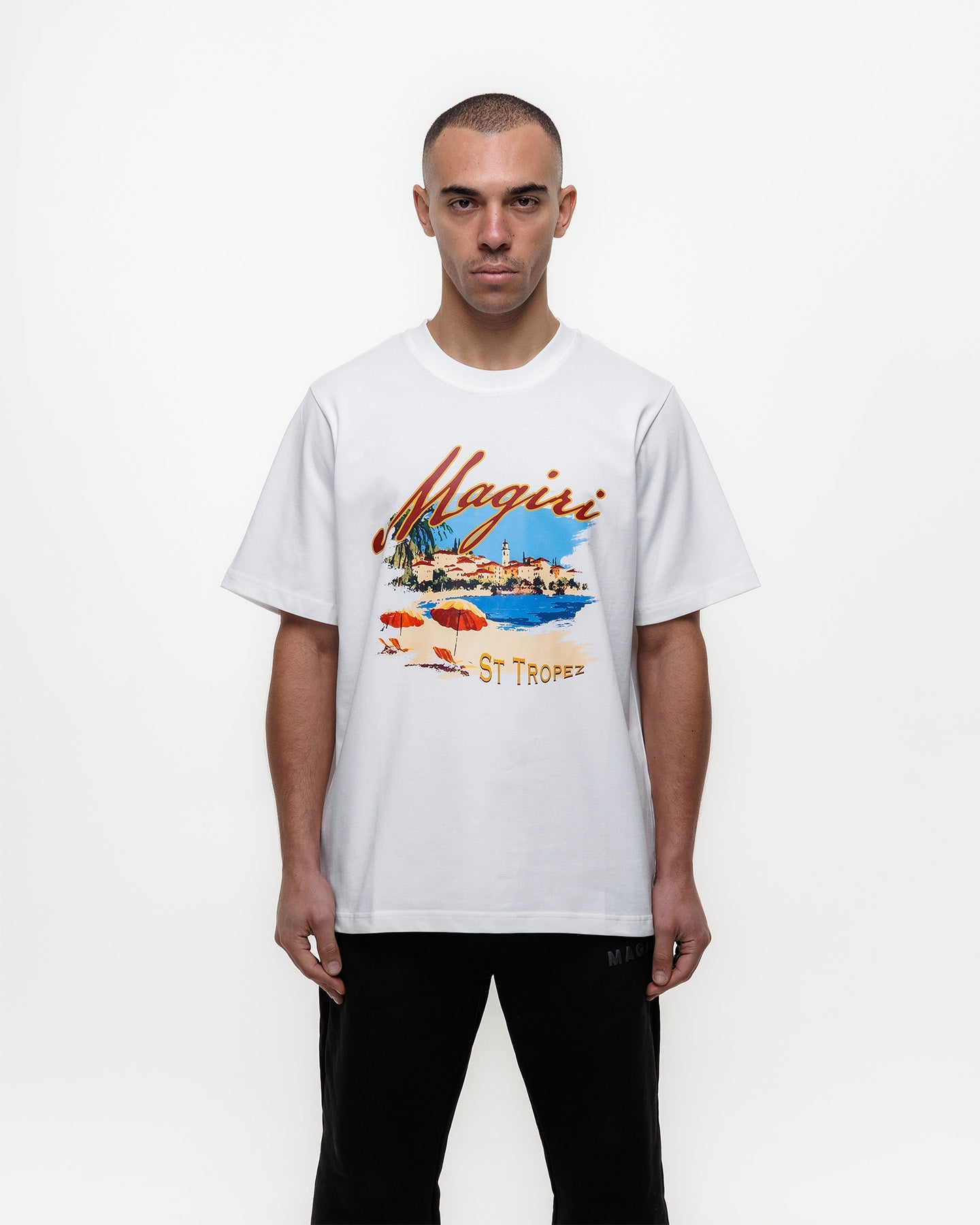 MAGIRI St. Tropez Printed White T-Shirt